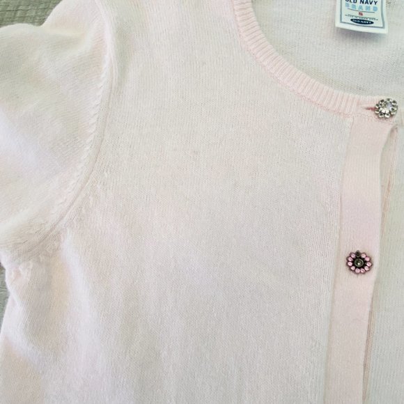 Angora Blend Perfect Fit Cardigan with Multicolor Rhinestone Buttons (size S) - Picture 11 of 12